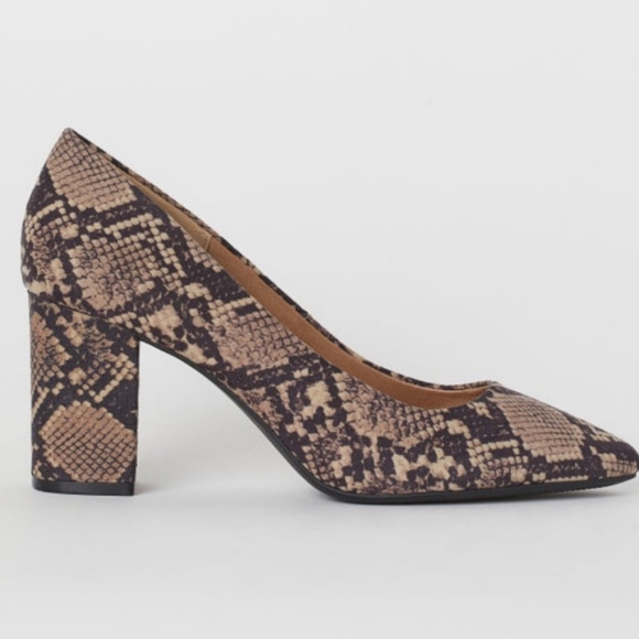 H&M Shoes - H&M python print heel
